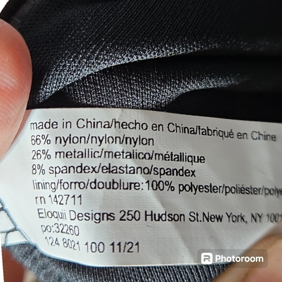 Eloquii Black Cut Out Maxi Length Dress Size 20 NWT - Picture 7 of 7